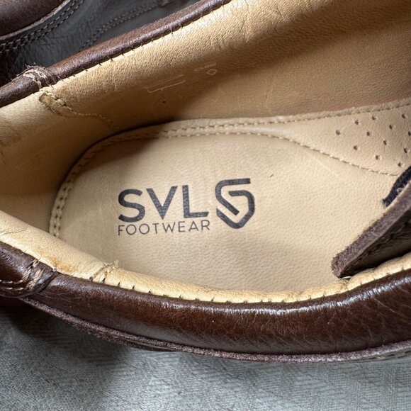SVL Footwear Mens Size 8 Brown Leather Oxford Captoe Dress Shoes main image 4